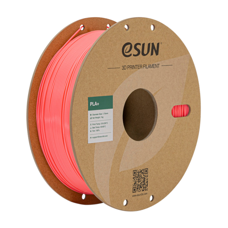 Філамент (пластик) для 3D принтера eSUN PLA+ 1кг, 1.75мм, рожевий (PLA+P175P1)